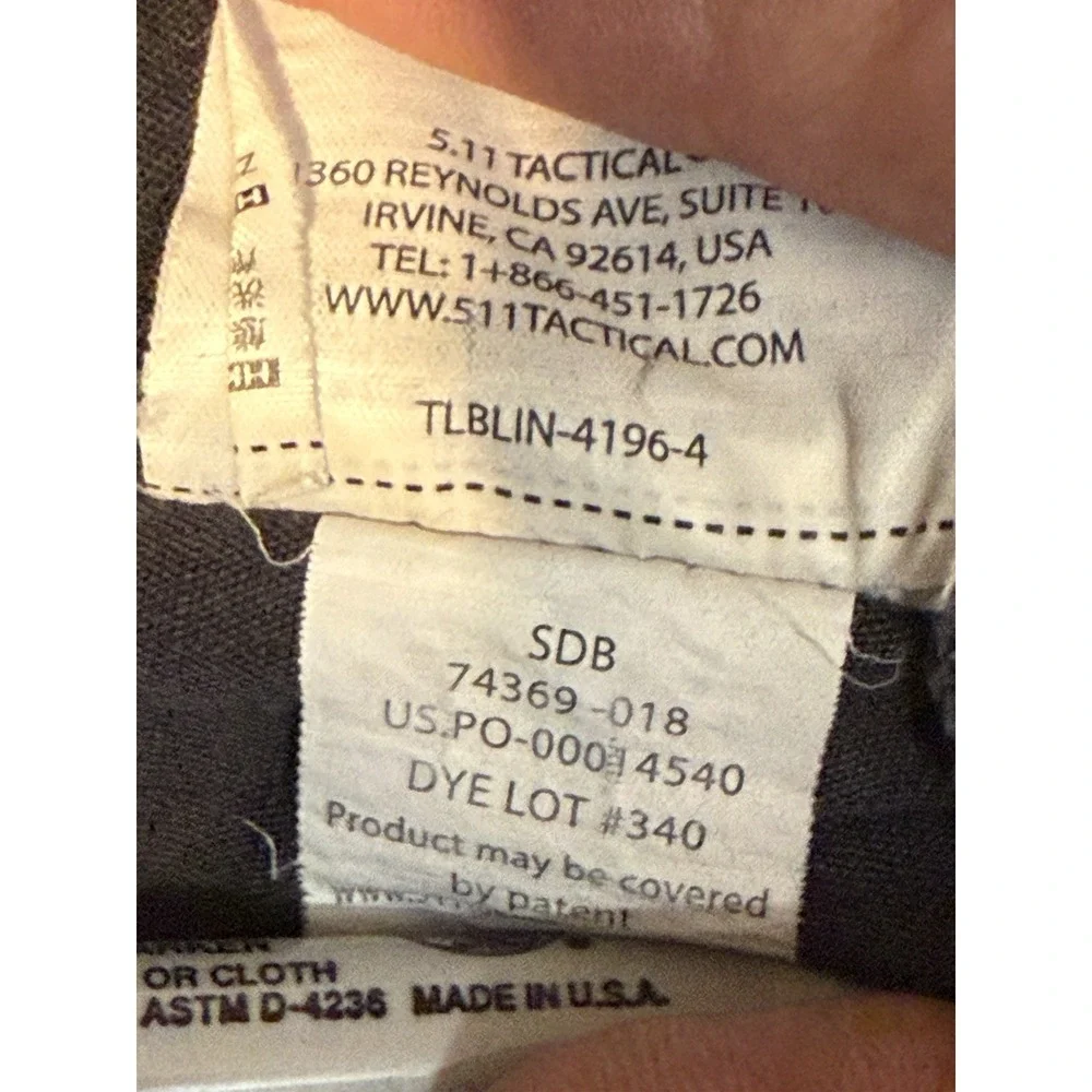 5.11 Tactical pants 36X32 gray cargo stryke pants. - Picture 7 of 7
